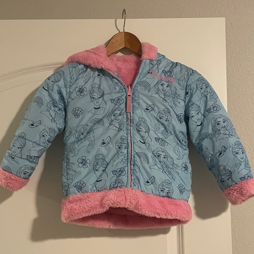 Disney Princess Kids Reversible Puffer Jacket